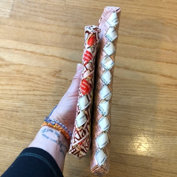 NWOT Homemade in England Unique Wrapper Clutch Environmently Friendly Purse Bags - Picture 8 of 8